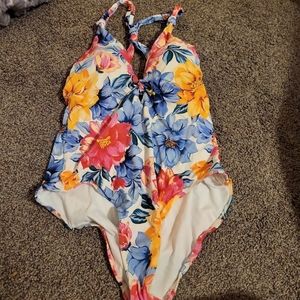 Tropical Floral One Piece Swimsuit